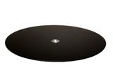 Prato Giratório Preto c/ Base de Vidro 45cm - Designer gabi