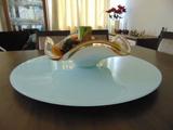 Prato Giratório Vidro Temperado 8mm Mesa Sala de Jantar 60cm - Armazém ubá