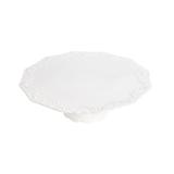 Prato para Bolo com Base de Porcelana Alto Relevo 30 cm Diametro - Rojemac