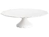 Prato para Bolo de Porcelana Redonda Wolff - Alto Relevo