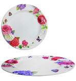 Prato Para Bolo Doces Floral Redondo De Melamina 35Cm De Ø - Rio chens util goods