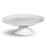Prato para bolo etagiere flor lis branco 37cm porto brasil