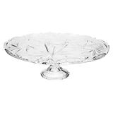 Prato para bolo Pinwheel em cristal ecológico com pé 31Cm - 56994 - Bohemia