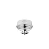 Prato para Pudim Inox com Pedestal e Cúpula 26,5cm - Zanella
