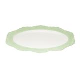 Prato Para Servir Wolff Givemy Oval Porcelana Verde