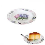 Prato para Sobremesa 17,5 Cm Ilustracao Hortensia 1 Unidade utilgoods