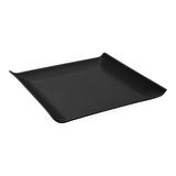Prato Quadrado Casual Grande Preto Coza - Brinox