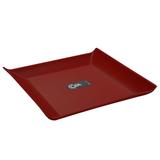 Prato quadrado vermelho 16 x 16 cm - Coza