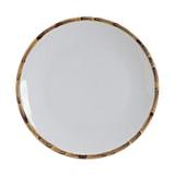Prato Raso Bambu Branco E Natural Scalla 27cm- 2ª linha - Cerâmica scalla