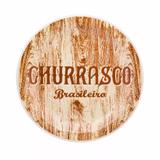 Prato Raso Churrasco 26 cm Yellow Oxford