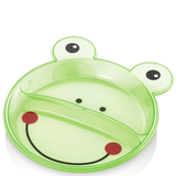 Prato Raso Com Divisórias Funny Meal Sapinho - Multikids