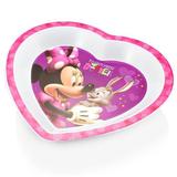 Prato Raso Coração para Microondas Minnie Multikids Baby