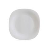 Prato Raso em Vidro Opalino Carine 26cm Branco - Casa etna