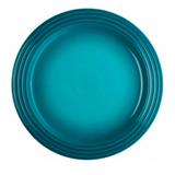 Prato Raso Le Creuset Cerâmica Azul Caribe 22CM - 32161