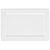Prato Raso Plateau Porcelana 30X20 cm Branco Oxford