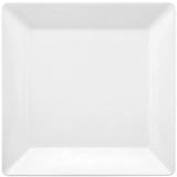 Prato Raso Quadrado Quartier Branco 26,5cm Porcelana Oxford