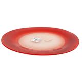 Prato raso vidro confetti vermelho 27cm wheaton