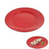 Prato Redondo 25 Cm em Melamina Vermelho Fuxing