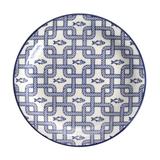 Prato Sobremesa Floreal Náutico 20 cm Azul Oxford