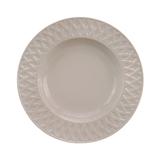 Prato Sobremesa Louisiane Taupe 220 mm 6 Peças Porcelaine de Limoges Philippe Deshoulieres