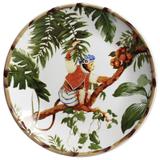 Prato Sobremesa Monkeys com Fundo Branco (6 Unidades) - Morar chic