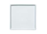 Prato Sobremesa Porcelana 19 cm Branco Quadrado Germer - GMR 069