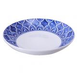 Prato Sopa Azure Lux Porcelana Unidade Branco e Azul Vista Alegre Atlantis