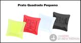 Pratos Descartáveis Para Sobremesa Kit Com 100 Unidades Cores Sortidas - Descarfest