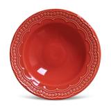 Pratos Fundos Porto Brasil Madeleine Vermelho 6 Unidades