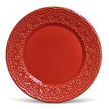 Pratos Rasos Porto Brasil Madeleine Vermelho 6 Unidades