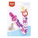 Prendedor De Chupeta Coraçoes Buba