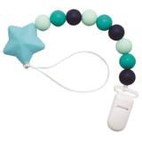 Prendedor de Chupeta de Silicone Azul Girotondo Baby