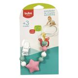 Prendedor Estrelinha De Silicone Menina Rosa Buba Baby 7981
