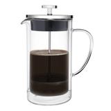Prensa Francesa Tramontina para Café em Vidro e Aço Inox 10cm 950ml