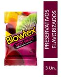 Preservativo Blowtex Tutti-Frutti c/ 3 Unidades