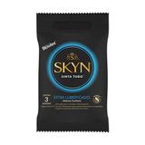 Preservativo extra lubrificado linha skyn blowtex