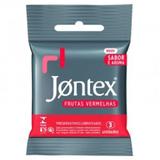 Preservativo Jontex Frutas Vermelhas 3 Unidades - Hypermarcas