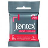 Preservativo Jontex Frutas Vermelhas 3 Unidades - Hypermarcas