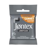 Preservativo Jontex Lubrificado 3 Unidades + 1 Preservativo Marathon