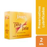 Preservativo Jontex Sensação Pele Com Pele 2 Unidades