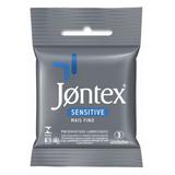Preservativo lubrificado jontex c/3 sensitive - Sem marca