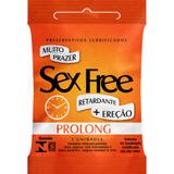 Preservativo Lubrificado Sex Free Prolong Efeito Retardante - 3 unidades