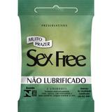 Preservativo Masculino Não Lubrificado Sex Free - 3 unidades