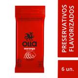 Preservativo Olla Morango 6 Unidades