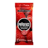 Preservativo Prudence Cores E Sabores Morango Com 12 Unidades