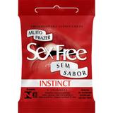 Preservativo Sex Free Instinct - Preservativo Masculino Destinado a Mulher - 3 unidades