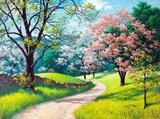 Primavera em Flor - Sarnoff Tela Baby Para Quadro - Santhatela