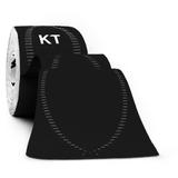 Pro 20 Tiras Sintética Pré Cortadas Preto - Kt Tape