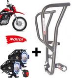Protetor carenagem motor bros 160 + par farol milha led neblina+ 1 interruptor - Master