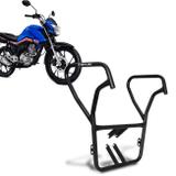 Protetor De Carenagem Reforçado Honda Cg 160 Fan Titan Start 2016 A 2019 Mata Cachorro Shutt Preto